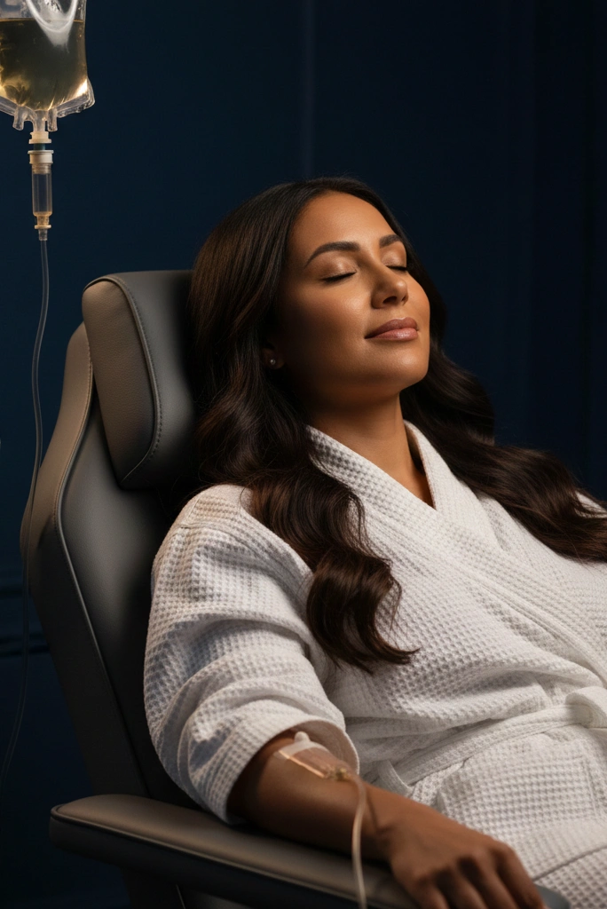 IV vitamin drip therapy treatment at Star Aesthetic Centre Durban North — hydration, energy and immune support by Dr. Rajeev Bangalee MBChB